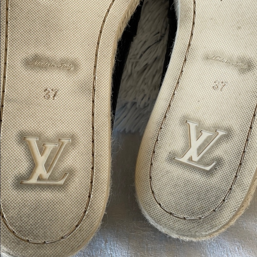 Louis Vuitton Black Tropical Bloom Espadrilles - Picture 7 of 8